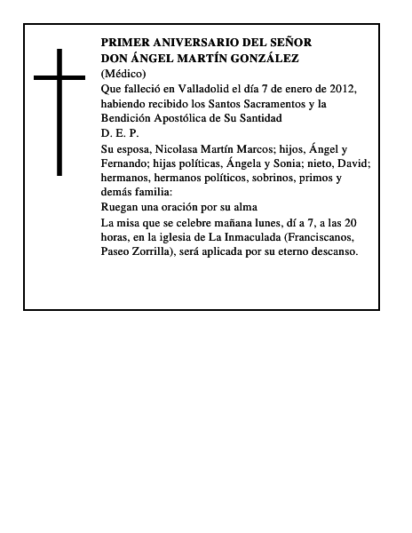 Don Ángel Martín González