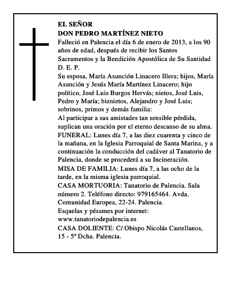 Don Pedro Martínez Nieto