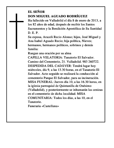Don Miguel Aguado Rodríguez