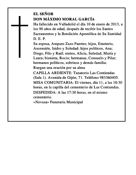 Don Máximo Moral García