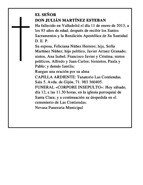 Don Julián Martínez Esteban