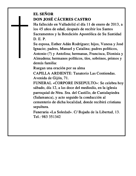 Don José Cáceres Castro
