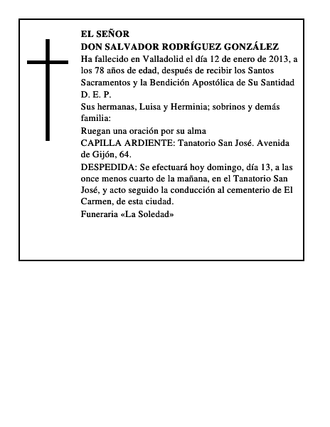 Don Salvador Rodríguez González