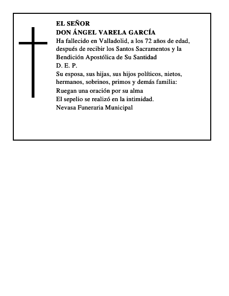 Don Ángel Varela García