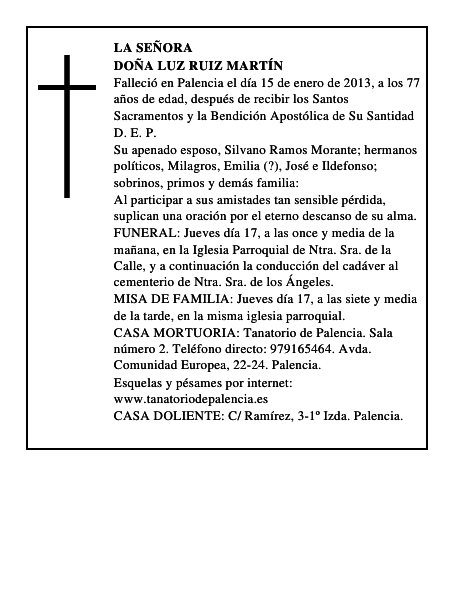 Doña Luz Ruiz Martín