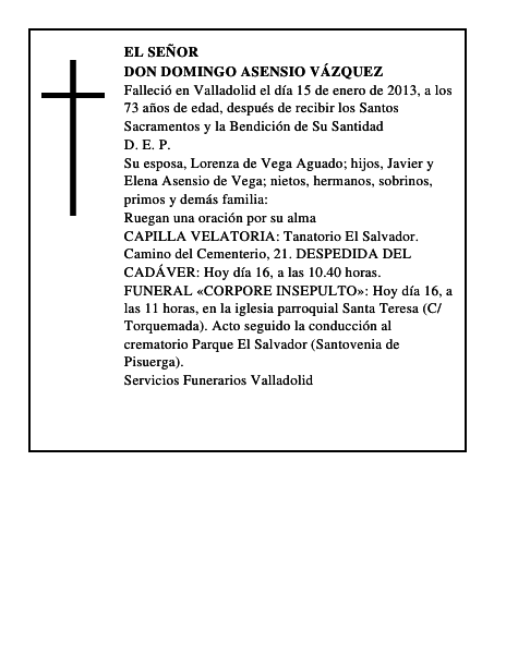 Don Domingo Asensio Vázquez