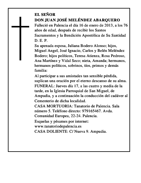 Don Juan José Meléndez Abarquero