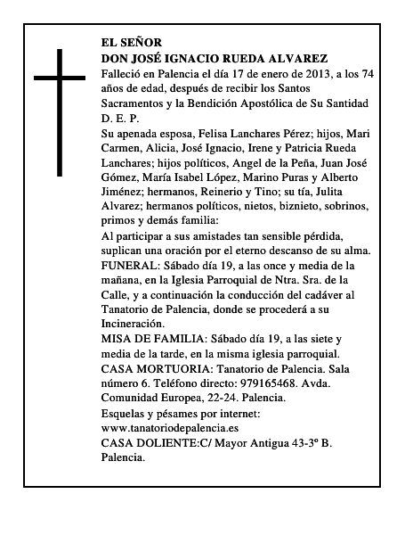 Don José Ignacio Rueda Alvarez