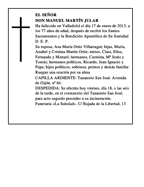 Don Manuel Martín Jular