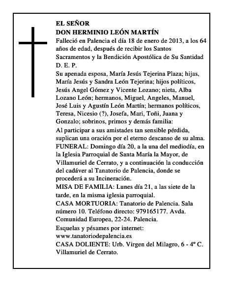 Don Herminio León Martín