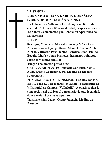 Doña Victoriana García González