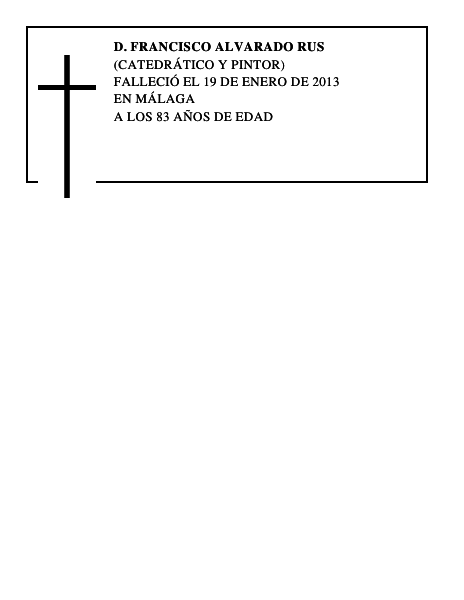 D. FRANCISCO ALVARADO RUS