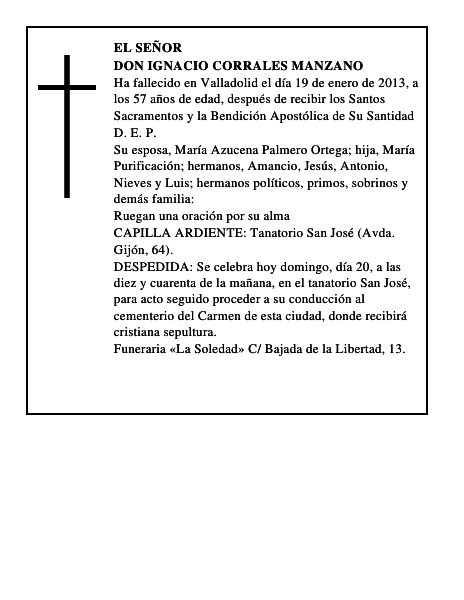 Don Ignacio Corrales Manzano