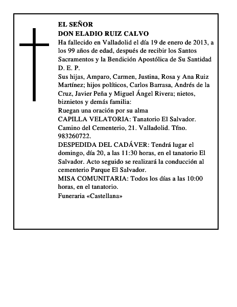 Don Eladio Ruiz Calvo