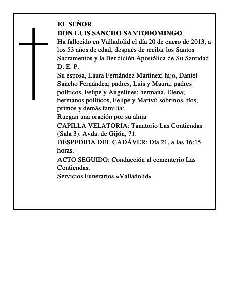 Don Luis Sancho Santodomingo