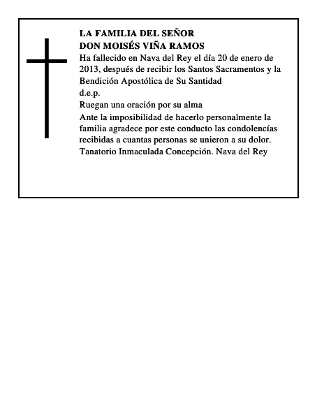 Don Moisés Viña Ramos