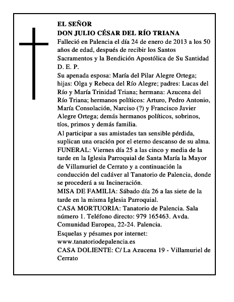 Don Julio César del Río Triana