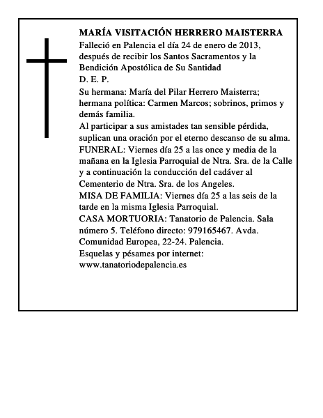 María Visitación Herrero Maisterra