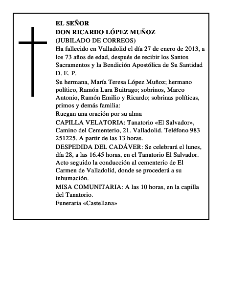 Don Ricardo López Muñoz