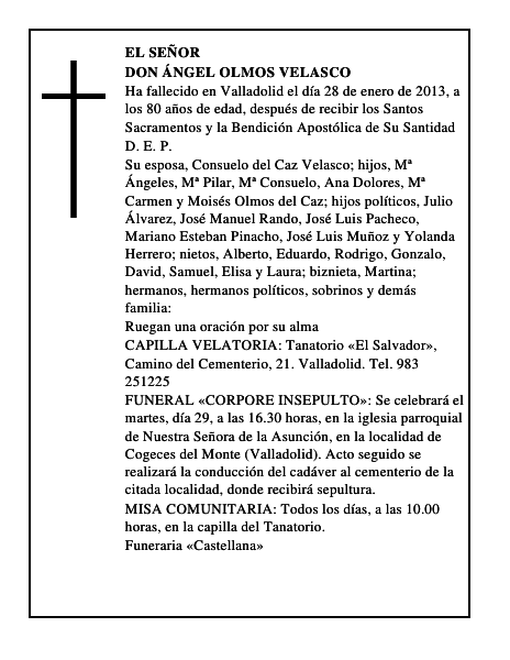 Don Ángel Olmos Velasco