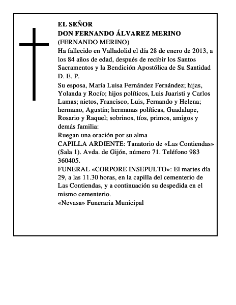 Don Fernando Álvarez Merino
