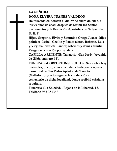 Doña Elvira Juanes Valdeón