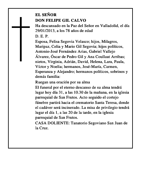 Don Felipe Gil Calvo