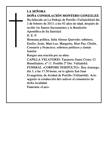 Doña Consolación Montero González