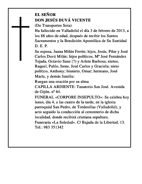 Don Jesús Duvá Vicente
