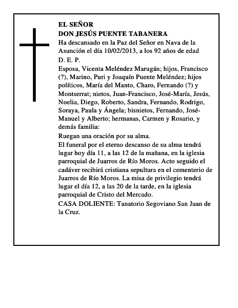 Don Jesús Puente Tabanera