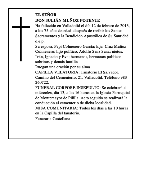 Don Julián Muñoz Potente