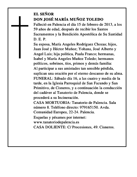 Don José María Muñoz Toledo