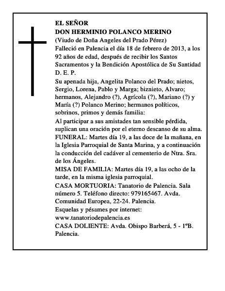 Don Herminio Polanco Merino