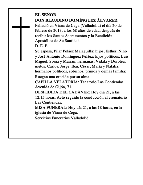 Don Blaudino Domínguez Álvarez