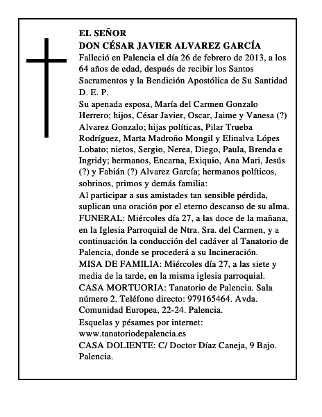 Don César Javier Alvarez García