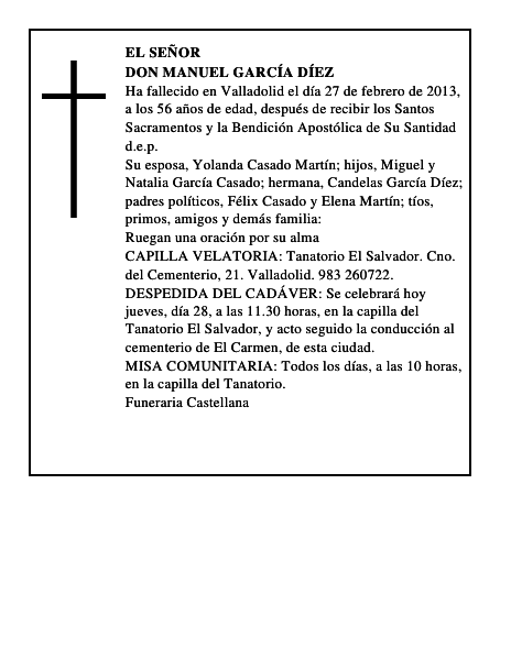 Don Manuel García Díez