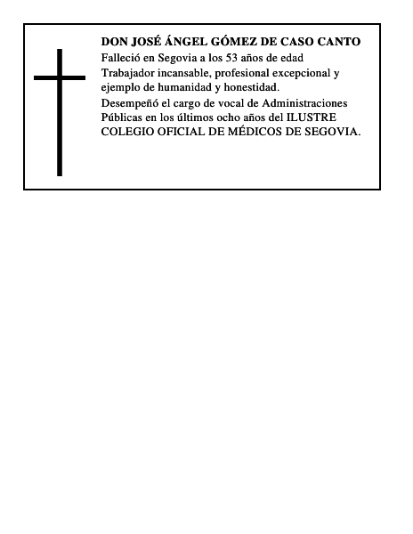 Don José Ángel Gómez de Caso Canto