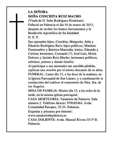 Doña Conchita Ruiz Macho