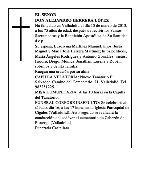 Don Alejandro Herrera López