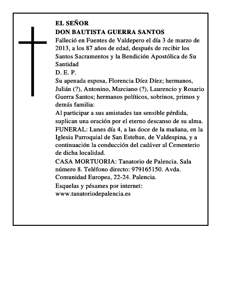Don Bautista Guerra Santos