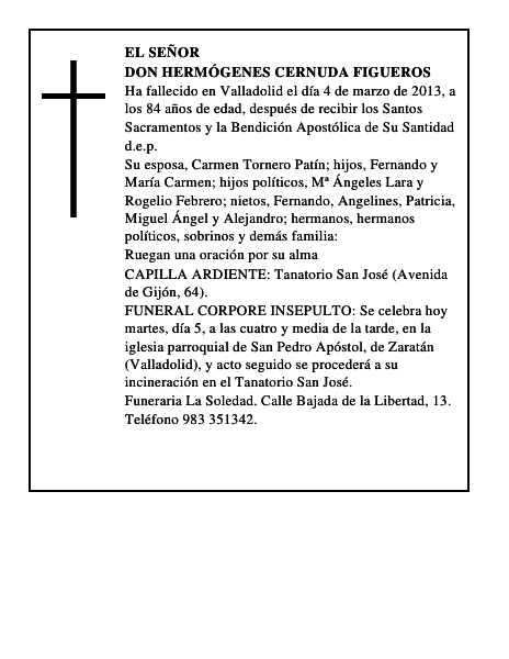 Don Hermógenes Cernuda Figueros