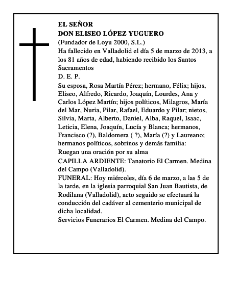 Don Eliseo López Yuguero