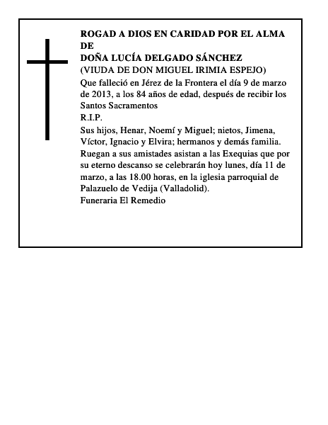 Doña Lucía Delgado Sánchez