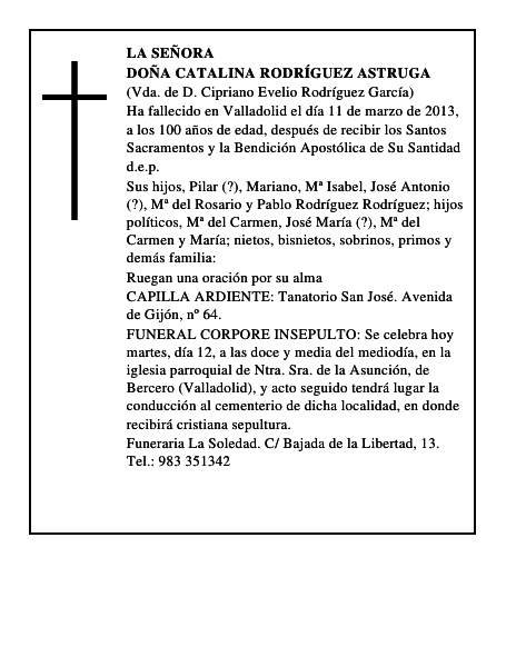 Doña Catalina Rodríguez Astruga