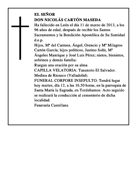 Don Nicolás Cartón Maseda
