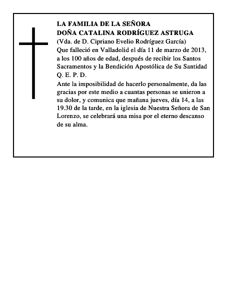 Doña Catalina Rodríguez Astruga