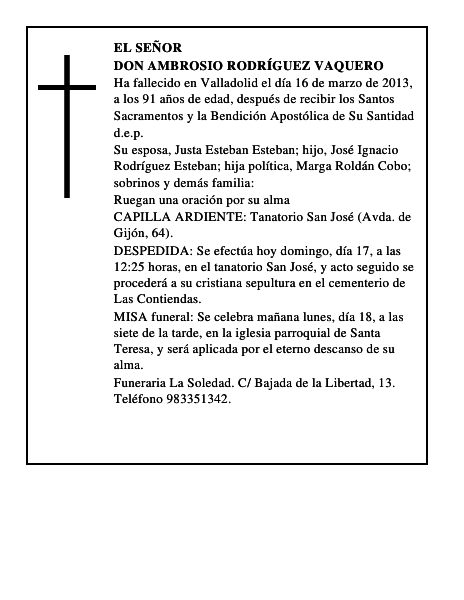 Don Ambrosio Rodríguez Vaquero