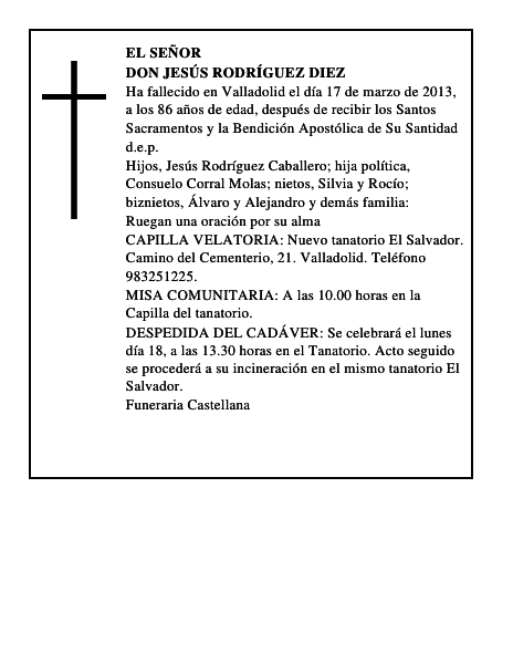 Don Jesús Rodríguez Diez