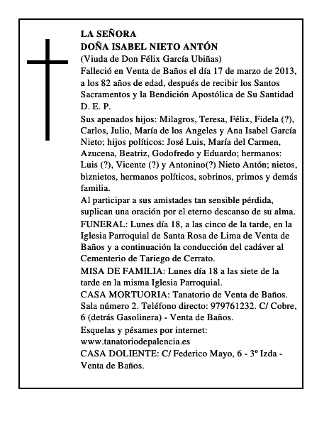 Doña Isabel Nieto Antón