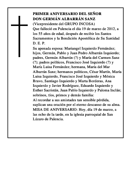 Don Germán Albarrán Sanz